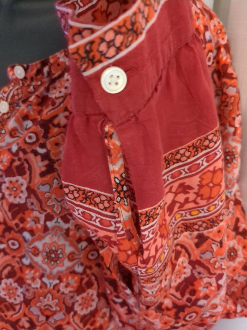 Long Sleeve Button Down Midway Tunic Top - Picture 6 of 9